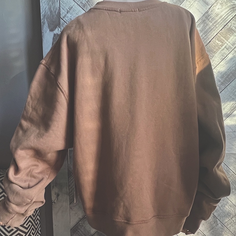 GOOD AMERICAN NWT BOYFRIEND SWEATSHIRT SIZE 4= XL PUTTY - Picture 5 of 10